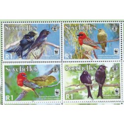 Seszele - Nr 911 - 14 Pasek 2008r - WWF -  Ptaki