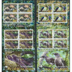 Wyspy Cooka - Nr 1540 - 43 Klb 2005r - WWF - Ptaki