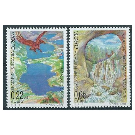 Bułgaria - Nr 4512 - 13 2001r - CEPT - Ptak - Krajobrazy