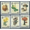 Burkina Faso  - Nr 976 - 81 1985r -  Grzyby - Kwiaty