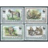 Burundi - Nr 1758 - 61 1992r - WWF - Ssaki