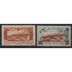 Guyana Fr - Nr 191 - 92 1942r - Samoloty