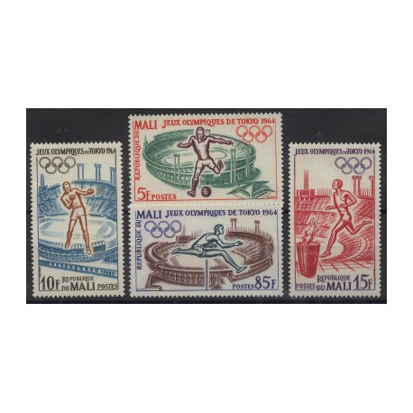 Mali - Nr 086 - 89 1964r - Sport - Olimpiada