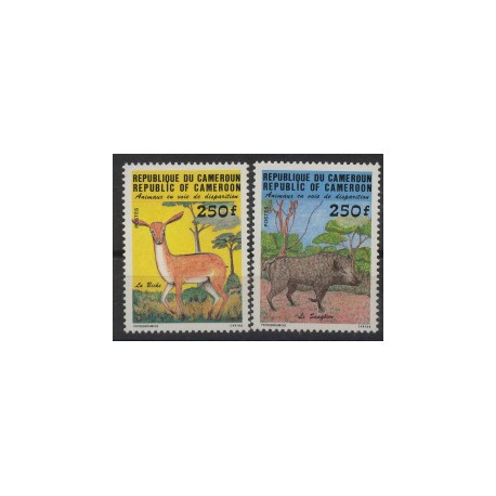 Kamerun - Nr 1048 - 49 1984r - Ssaki