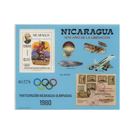 Nikaragua - Bl 111 1980r - Sport - Zeppelin