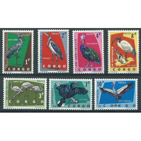 Kongo - Nr 112 - 18 1963r - Ptaki