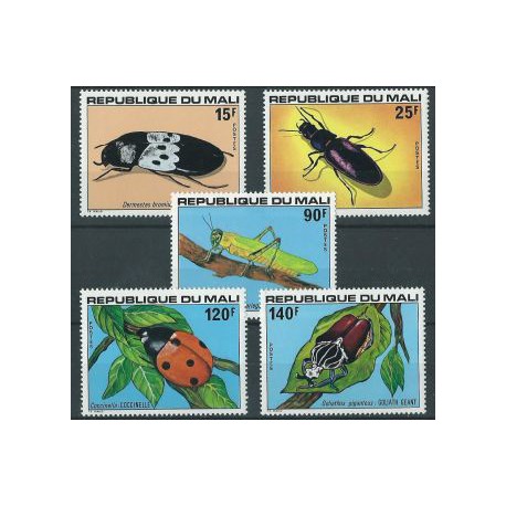 Mali - Nr 648 - 52 1978r - Insekty