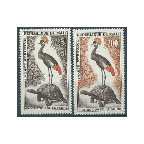 Mali - Nr 075 - 76 1963r - Ptaki - Gady