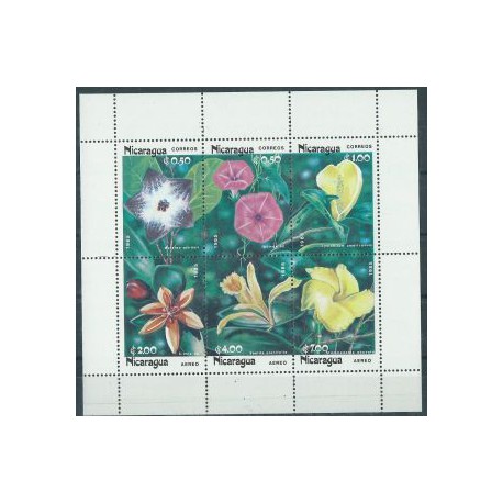 Nikaragua - Nr 2586 - 91 Klb 1985r - Kwiaty