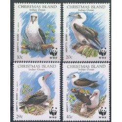 Wyspy Bożego Narodzenia - Nr 303 - 06 1990r - WWF - Ptaki