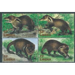 Liberia - Nr 2040 - 43 -1998r - WWF - Ssaki