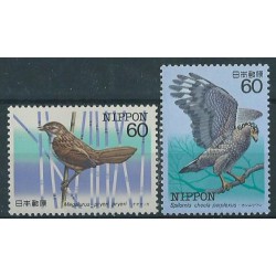 Japonia - Nr 1575 - 76 1984r - Ptaki
