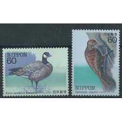 Japonia - Nr 1571 - 72 1983r - Ptaki