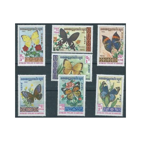 Kambodża - Nr 462 - 68 1983r - Motyle