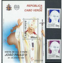 Cabo Verde - Chr 127 1990r - Papież