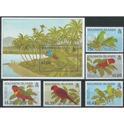 Wyspy Salomona - Nr 904 - 08 Bl 44 1996r - Ptaki