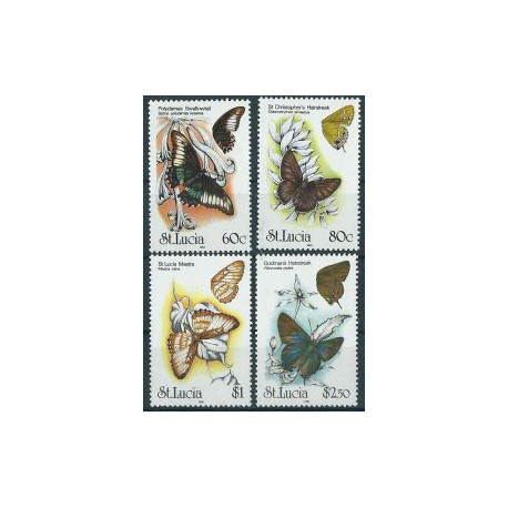 St. Lucia - Nr 991 - 94 1991r - Motyle