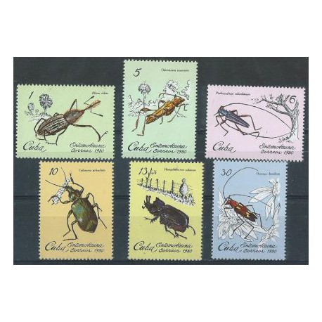 Kuba - Nr 2448 - 53 1980r - Insekty