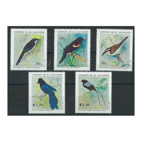 Salwador - Nr 1844 - 48 1991r - Ptaki