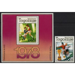 Togo - Nr 1282 Bl 128 1978r - Sport  -  Pilka nożna