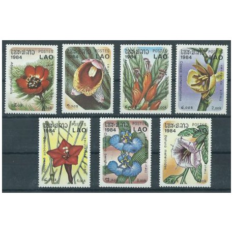 Laos - Nr 743 - 49 1984r - Kwiaty