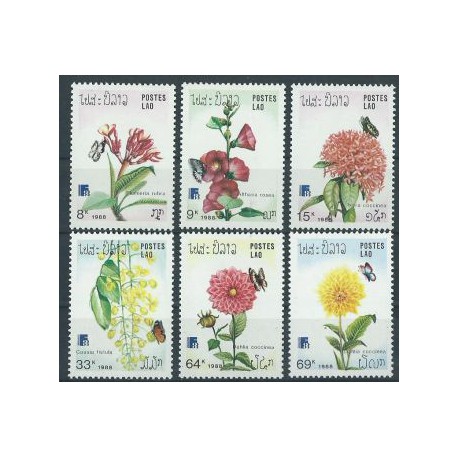 Laos - Nr 1098 - 03 1988r - Kwiaty