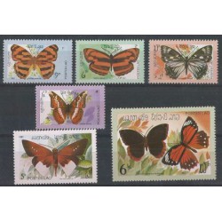 Laos - Nr 554 - 59 1982r - Motyle