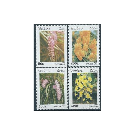 Laos - Nr 1534 - 37 1996r - Kwiaty