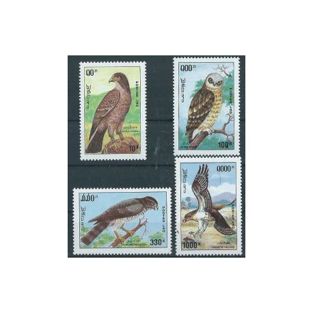 Laos - Nr 1370 - 73 1993r - Ptaki