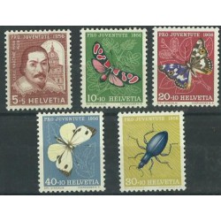 Szwajcaria - Nr 632 - 36 1956r - Motyle