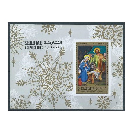 Sharjah - BL 77 B 1970r - Boże Narodzenie