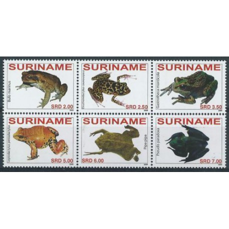 Surinam - Nr 2262 - 67 2009r - Płazy