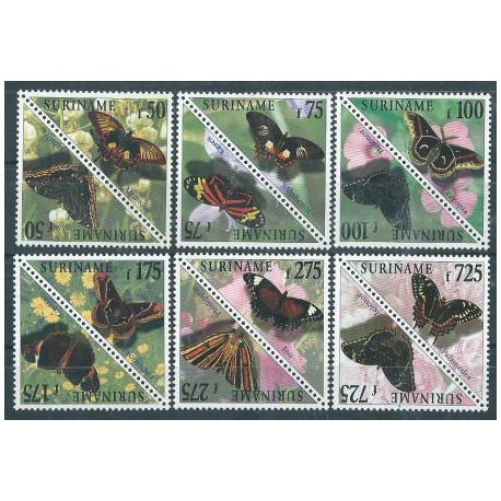 Surinam - Nr 1635 - 46  1998r - Motyle