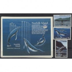 Norfolk - Nr 581 - 83 Bl 15 1995r - Ssaki morskie