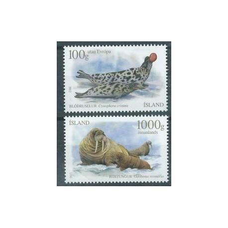 Islandia - Nr 1367 - 68 2012r - Ssaki morskie