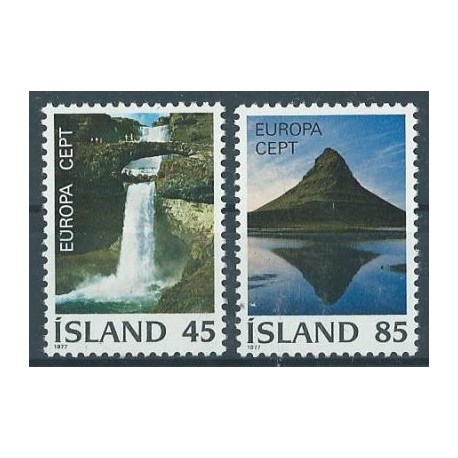 Islandia - Nr 522 - 23 1977r - CEPT - Wodospad