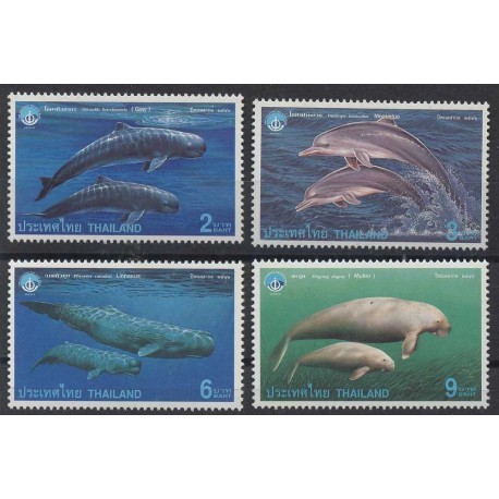 Tajlandia - Nr 1861 - 64 1998r - Ssaki morskie