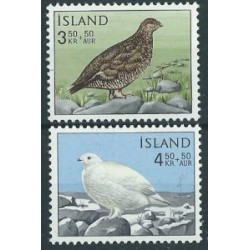Islandia - Nr 388 - 89 1965r - Ptaki