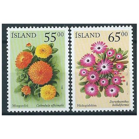 Islandia - Nr 974 - 75 2001r - Kwiaty