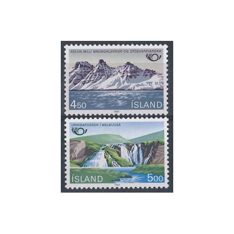 Islandia - Nr 596 - 97 1983r - Krajobrazy
