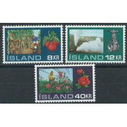 Islandia - Nr 465 - 67 1972r - Owoce - Kwiaty