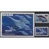 Ghana - Nr 1039 - 40 Bl 107 1984r - Ssaki morskie