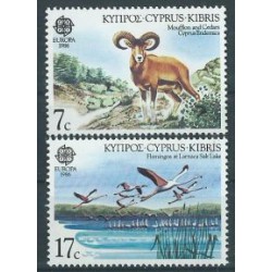 Cypr - Nr 655 - 56 1986r - CEPT -  Ptaki - Ssaki