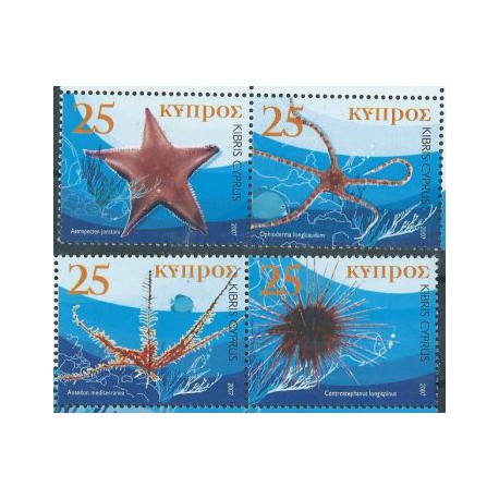 Cypr - Nr 1087 - 90 2007r - Fauna morska