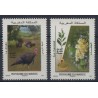 Maroko - Nr 1727 - 28 2011r - Ptaki - Kwiaty