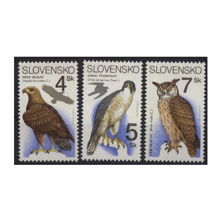 Słowacja - Nr 195 - 97 1994r - Ptaki