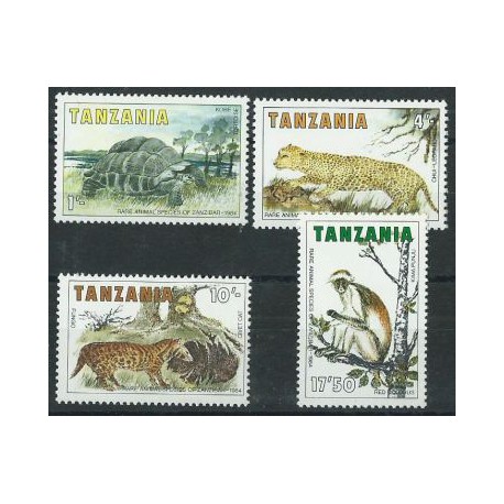 Tanzania - Nr 258 - 61 1985r - Ssaki -  Gady