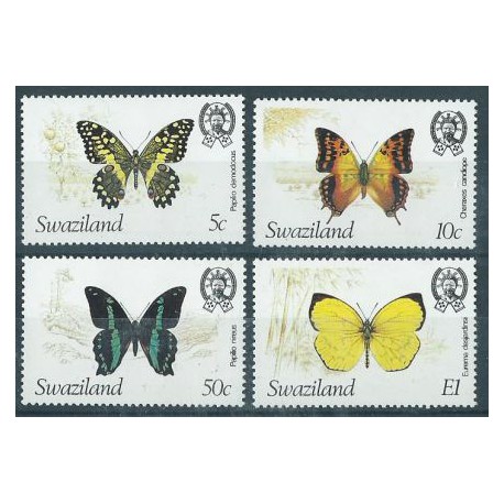Swaziland - Nr 392 - 95 1982r - Motyle