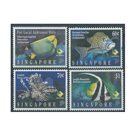 Singapur - Nr 771 - 74 1995r - Ryby