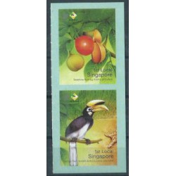 Singapur - Nr 1387 - 88 2004r - Owoce -  Ptaki